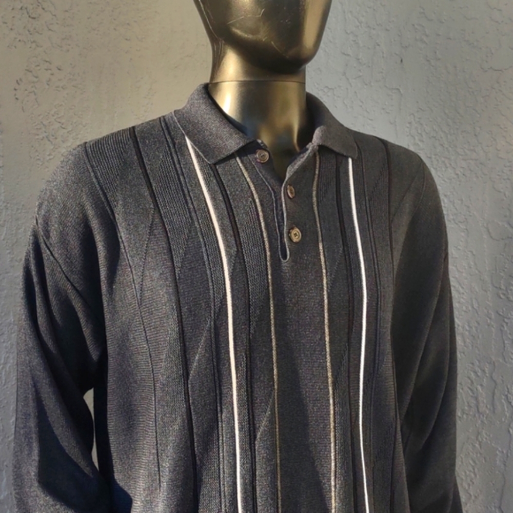 Cooper Men's (3) Button Pullover Pull Over Sweate… - image 2